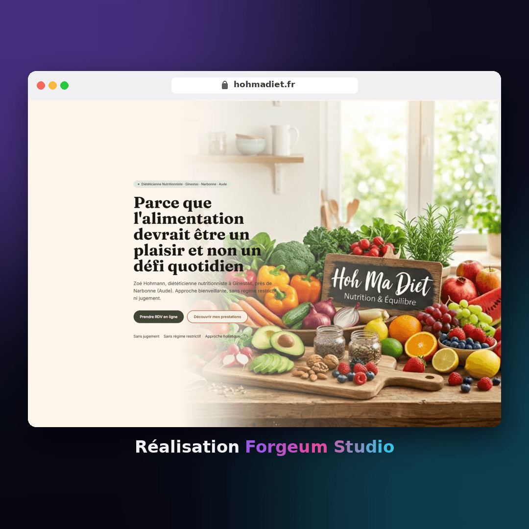 Hoh Ma Diet website — Zoé Hohmann, registered dietitian