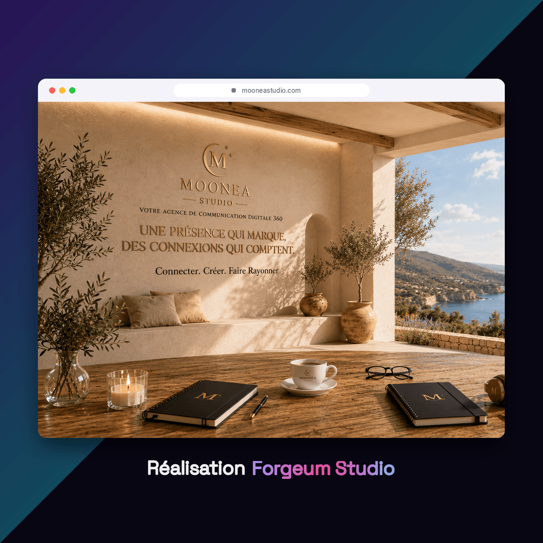 Site web Moonea Studio — agence de communication digitale à Montpellier